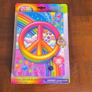Lisa Frank Light Up Diary Ruled Pages and Lock with 2 keys New Sealed